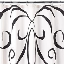 Product Image Dwell Studio for Target® Baroque Shower Curtain - White & Black (72x72")