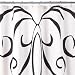 Dwell Studio for Target&reg; Baroque Shower Curtain - White & Black (72x72")