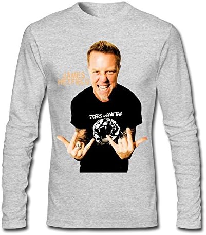DJDO Men's James Hetfield Cotton Long-Sleeve Crewneck Adult T-Shirt