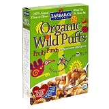 Barbaras Bakery Organic Wild Puffs, Fruity Medley Cereal, 10-Ounce Boxes (Pack of 6)