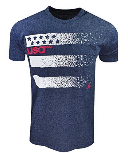 Adidas Mens Usa Edition Team 3 Stripe T-Shirt
