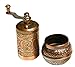 Turkish Handmade Brass Salt Pepper Spice Grinder Mill - ISO 9001 Certified - 4'' Antique Copper by Turkishmall1