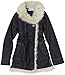 Roxy Girls 7-16 "Concert Tour" Denim Jacket With Fur Trim,Indigo,S (7/8)