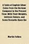 A Table of English Silver Coins From the Norman Conquest to the Present Time; With Their Weights, Intrinsic Values, and Some Remarks Upon the