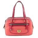 Coach 13382 Bonnie Leather Satchel Handbag Coral Fushia