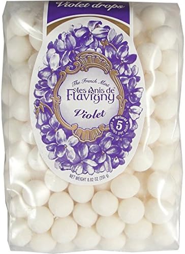 Violet Abbaye De Flavigny Anise Drops All Natural Bulk 8.8 Oz Bag