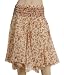PRINTED COTTON SILK VOILE PANEL SKIRT