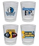 Dallas Mavericks 2011 NBA Champs 4pc Shot Glass Set