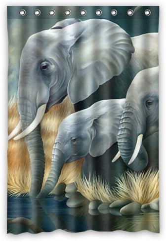 Popular And Cheap Elephant Waterproof Bathroom Shower Curtain,Bathroom Decor 48" By 72"