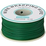 PCB Solder Green Flexible 0.25mm Dia Copper Wire 30AWG Wrapping Wrap 1000Ft