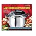 Bene Casa 33869 7.4-quart stainless steel pressure cooker.