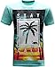 California Republic Stay Cali Men's T-Shirt - (X-Large) - Aqua