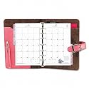 Day-Timer Desk Size Napa Leather Pink Ribbon Organizer, Planner Starter Set (D48434 )