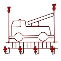 Fire Truck Over-the-Door 4-Hook Rack