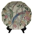 Decorative Chinese hand painted porcelain plate, scalloped edge - Birds and flowers Decorative Chinese hand painted porcelain plate, scalloped edge - Birds and flowers