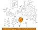 Genuine Honda 81327-S9V-A02ZF Right Middle Seat-Back Back Cover