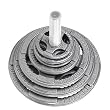 Body Solid OST255 Grey Hand Grip Olympic Plates (255-Pounds)