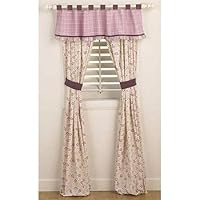 Sugar Plum Window Drapes w/ Tie Back