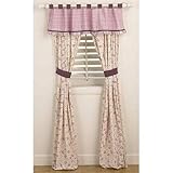 Sugar Plum Window Drapes w/ Tie Back