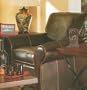 Contemporary Cordoba Dark Brown Bycast Leather Sofa Chair
