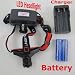 High Power 5 Watt CREE LED Headlamp, Light Weight + Charger + 2x 18650 Batteries Headlight for Camping Fishing Hiking