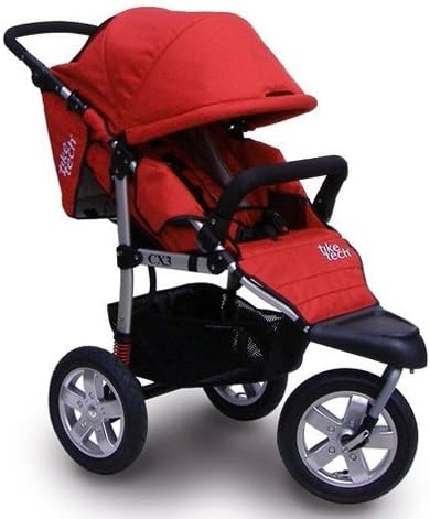 Tike Tech City X3 Swivel Stroller - Alpine Red