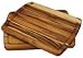 Madeira 1200 Provo Teak Edge-Grain Brazilian Steak Boards, Set of Two