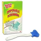 Scotch-Brite Disposable Toilet Bowl Scrubbers, 1 Handle + 6 Scrubbers