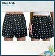 BLUE CRABS Boxers Blue Crab 100% Cotton Boxer Shorts for HIM or HER- SEARCH BROAD BAY BOXERS FOR MORE DESIGNS Unique GIFT Ideas Man Men Boyfriend Woman Women Ladies Mother Dad Mom CUTE!