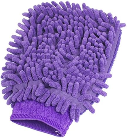 HappyTrade [2 pack] Car Wash Mitts-Washes, and Cleans Your Home, Kitchen, Bathroom, and Car-Use Wet or Dry (Purple)