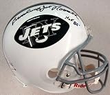 Joe Namath Autographed/Hand Signed New York Jets Full Size Helmet Broadway Joe & HOF 85' UDA #'d/12