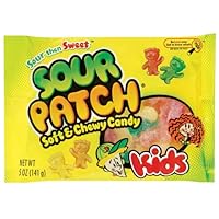 Sour Patch Kids Assorted Candy, 5-Ounce Bags (Pack of 12)