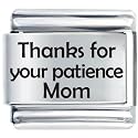 Patience Of Mom Italian Charms Bracelet Link