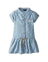 Girls Cotton/Denim/Polyester General Print  Dress