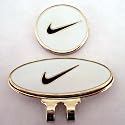Nike White Golf Ball Marker & Hat Clip