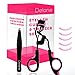 CLEARANCE SALE! Premium Eyelash Curler with Precision Tweezers Plus Bonus Pad Refills for Beautiful Eyelashes