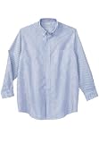 Kings' Court Wrinkle Resistant Striped Short Sleeve Oxford Shirt