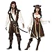 Smiffys High Seas Pirate Wench Costume, Brown