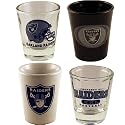 Oakland Raiders Four Piece Collector Shot Glass Set