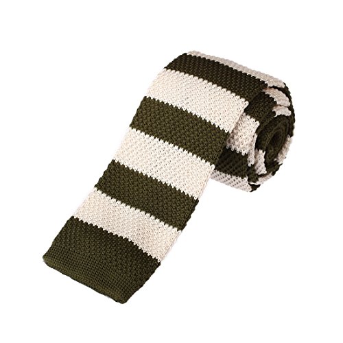 DAO3A01 Multicolors Stripes Microfiber Knit Skinny Tie Various Style Dan Smith
