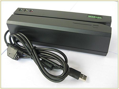 New Msr605 Msr206 Magnetic Card Reader Writer Encoder Stripe Swipe Credit Magstripe + 20pcs Blank Cards