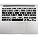 Allinside Black Keyboard Cover Skin for MacBook Pro 13