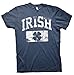 Irish Athletic - Vintage Distressed Irish St Patricks Day Shirt for Men - F/Navy-Lg