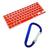 GTMax Aluminum Unibody Apple MacBook / Pro / Air Silicone Keyboard Skin Cover + Carabiner Key Chain