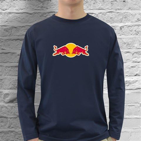 Red Bull Graphic Print Men's Long Sleeve Dark T-Shirt