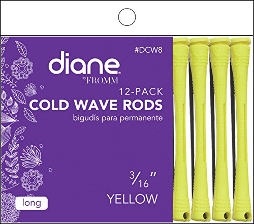 Diane Cold Wave Rods, Yellow, 3/16", 12/bag