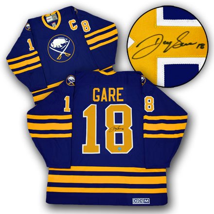 DANNY GARE Buffalo Sabres SIGNED Vintage Hockey Jersey