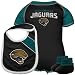 Reebok Jacksonville Jaguars Newborn Creeper, Bib And Bootie Set