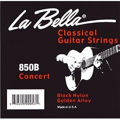 La Bella 850 B Konzertgitarre Concert Saiten-Set black