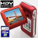 SVP HDDV-3001 12MP Max. 6-in-1 Multi-Functional Camcorder with Rare Huge Flip LCD! (SVP 2GB High Speed Memory Card & Tripod Included)